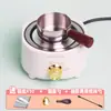 Cera de Gelatina Suave y Dura Casera Pellizcar Horno Eléctrico Paquete de Materiales DIY Pintura a Fuego Juego Completo Herramienta Paquete de Olla para Derretir
