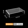 Conjunto de Rack de Armazenamento de Acrílico para Display Transparente Espessado em Forma de U Armazenamento de Mesa Camadas Múltiplas Camadas Elevadas Feito à Mão