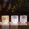 Taza Shino Dorada Minimalista Taza Pequeña de Vidrio Kung Fu Tradicional Taza de Té Casera Hecha a Mano Lujo Ligero Taza de Maestro de Gama Alta