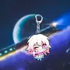 Honkai: Chaveiro Acrílico de Mercadoria Star Rail - Xiah Die, Yin Yue, Liuying, Bosha, Pingente Jinhuohuo