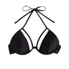 Em estoque biquíni europeu e americano Amazon cor sólida com suporte de aço maiô de praia cor sólida Huludao maiô top feminino