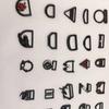 Ferragens de fundição requintadas Ferragens em forma de D Fivela pendurada Roupas Jaqueta Etiqueta decorativa xufengm