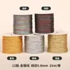 Cuerda trenzada de hilo dorado y plateado, hilo dorado para pulseras DIY, hilo de 3, 6 y 9 hebras, hilo de jade calibre 72, hilo plateado, hilo dorado para trenzar