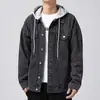 Venta al por mayor transfronteriza Sudeste Asiático mezclilla para hombre estilo coreano moderno elegante chaqueta 2026 nueva moda marca de moda abrigo de mezclilla