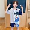 Pijama de Niña Estilo Nuevo 2026 Verano Manga Corta Algodón Peinado Niños Niñas Pequeñas Verano Ropa de Casa para Bebé Set