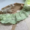 Tecido de renda de algodão com bordado de borboletas coloridas, 7cm de largura, para vestidos, roupas de bebê, têxteis para casa e acessórios de vestuário