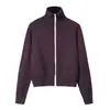 Cardigan de Tricô com Zíper Reversível Canelado para Casal Unissex, Casaco Suéter Estilo Casual K491977