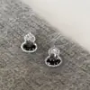 2026 Fortuna y Prosperidad de Año Nuevo Nuevo Estilo Chino Pendientes de Calabaza Degradado Blanco y Negro Joyería de Alta Gama al por Mayor para Mujeres