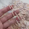 Económico 39cm 3-4mm alto brillo casi redondas color caramelo perlas naturales de agua dulce perlas bebé perlas sueltas para DIY