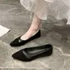 Nuevos Mocasines Versátiles sin Cordones para Verano y Otoño 2025 para Combinar con Faldas, Zapatos Planos Elegantes para Mujer, Zapatos Planos Estilo Hada para Abuela