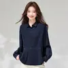 Estilo Novo Primavera 2026 Pulôver Casual Oversized Conjunto Falso de Duas Peças