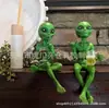 Estatua de resina alienígena UFO gnomo de jardín estatua de jardín decoración