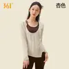 Top de Yoga 361 deg, blusa esportiva de manga comprida, respirável e de corte solto para fitness, adequado para uso diário, saída de yoga
