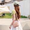 Bolso de Cámara Bordado de Diamantes Triangulares 2024 Nuevo Estilo de Moda Portátil Simple Gran Capacidad Bolso de Hombro Cruzado Lujo Ligero