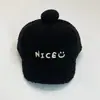 Gorro de Bebé Otoño e Invierno Gorra de Béisbol de Terciopelo de Cordero para Niños Letra Estilo Coreano Sencillo Gorra de Borde Duro para Niños y Niñas Cálido