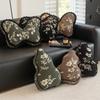 Cojín de Mariposa Femenino Retro de Estilo Francés Inspirado en Ins Silla Cojín para Ventana de Bahía Dormitorio Cojín Decorativo para Sofá de Sala de Estar