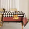 2025 Nuevo Mantel Rectangular Vintage de Gama Alta, Sin Lavado, Impermeable, Resistente al Aceite y al Calor, Mantel para Mesa de Café de Lujo Ligero