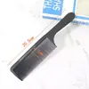 Barbería Especial Fibra de Carbono Negra Peine Denso Diente Largo Diente Largo Peine Grande para Cabello Hombres Ultra-Delgado Corte de Cabello Peine de Cabeza Plana