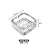Cenicero de Cristal de Gama Alta para el Hogar Pequeño Exquisito Cuadrado de Moda Taza para Cigarrillos Lujo Accesible Sala de Estar Creativo Hotel Cenicero de Gama Alta