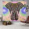 Tapiz de Amazon Transfronterizo ins Colgante Tela de Fondo Bohemio Mandala Elefante Tela de Pared Manta Decorativa Europea y Americana