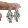"""Árbol de Fuego Flor Plateada"" Francés Romántico Concha Lujo Accesible Elegante Exquisito Nicho Aretes Aretes Sin Perforación Pinzas para Orejas"""