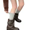 Calcetines de Color Sólido para Mujer para Primavera y Otoño, Calcetines de Algodón, Estilo Ins de Moda, Calcetines Largos Color Café para Pantorrilla, Calcetines de Compresión Adelgazantes, Calcetines Largos para Zapatos Birkenstock