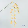 Flores de orquídea artificiais pendentes para decoração de casa, arranjos florais para casamentos e decoração de salão de cerimônias, flores pendentes para decoração de casa