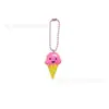 Estilo Menina Rosa Corrente de Contas Coração de PVC Pingente Chaveiro Estrela Laço Acessório de Bolsa Pingente Pequeno Presente