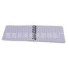 Caderno de bobina com superfície de cartão branco 250g, bolso flip-up, livro de bobina portátil, gravação portátil, livro de mão