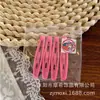 Lindo juego de BB clips de esmalte de colores con forma de guisante, simple y sencillo para niñas, adecuado para fijar el flequillo y el cabello suelto, clip lateral básico para lavarse la cara y maquillarse