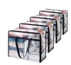 Organización del Hogar La Más Vendida en Amazon Bolsa de Almacenamiento Transparente de PVC con Asa para Mudanzas y Almacenamiento, Bolsa Personalizable con Asa de PVC