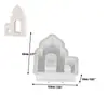 Molde de Gesso Aromaterapia Ornamento DIY Feriado Páscoa Casa Oca Silicone Atacado Molde de Assar