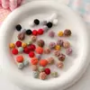 1cm Color Mixto Bola Pequeña Estilo Coreano Malla Elástica Bola de Flores Encaje Malla Bola de Pelo DIY Accesorios para el Cabello de Niños Accesorios de Bola de Pelo