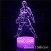 Luces Nocturnas 3D Cuidadosamente Seleccionadas, Adornos Acrílicos LED, Lámparas de Regalo, Exclusivamente para Ventas Transfronterizas, Presentando a los Jugadores de Fútbol Messi y C. Serie Ronaldo