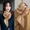Bufanda Pequeña de Lana Cruzada Larga para Mujer de Invierno Doble Capa a Prueba de Frío y Cálida Calentador de Cuello Tejido Polaina de Cuello Versátil a la Moda