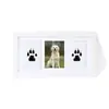 Porta-Retrato de Tinta para Bebê com Pegadas de Mãos e Pés Transfronteiriço Porta-Retrato DIY com Pegadas de Mãos e Pés de Gato e Cachorro Pet Porta-Retrato Comemorativo com Pegada de Pata
