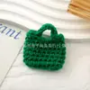 Mini Bolsas Tricotadas à Mão, Roupas de Bebê, Bolsas de Tricô Decorativas, Acessórios de Pelúcia para Vestir Bonecas de Algodão
