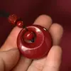 Envío Directo de Fábrica Mineral Crudo Cinabrio Arena Dorada Púrpura Hebilla de Princesa de la Paz Colgante Hombres Mujeres Pulsera de Cinabrio Transmisión en Vivo Dropshipping Mayorista