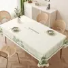 Mantel rectangular para comedor estilo Ins, lavable, impermeable, a prueba de aceite, aislante térmico, modelo nuevo 2025, mantel de PVC para mesa de café