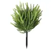 Plantas Verdes Simuladas de Cuatro Estaciones Siempreverdes Agujas de Pino Pino y Ciprés Macetas de Suelo Plantas Decorativas para Exteriores Patios Adornos en Maceta