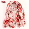 Moda Dulce Nueva de Otoño e Invierno Bufanda Estampada Chal Protector Solar Bufanda de Seda Bufanda de Gasa para Mujer Venta Directa de Fábrica al por Mayor Elegante