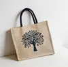 Bolsa Tote de Linho da Fábrica Original Bolsa de Trabalho Feminina Material de Algodão e Linho Grande Capacidade Bolsa de Mão