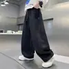Roupas infantis para meninos, calças de outono, novo modelo 2026, jeans retos para primavera e outono para crianças mais velhas, calças compridas de outono para meninos