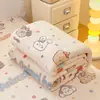 Juego de sábana y manta con forro polar y grosor extra, cálido de invierno, terciopelo de leche, diseño lindo y temático de dibujos animados, un juego de tres piezas