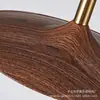 Lámpara colgante de restaurante estilo medieval, forma de OVNI con tres cabezales de color nogal, estilo retro japonés wabi-sabi, iluminación para sala de té, mesa de comedor, barra de bar