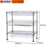 Fábrica de Origen Marca Kawai Mesa de Cocina Acero al Carbono Engrosado Vajilla Cuchillo Escurridor de Platos para Fregadero