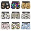 Dropshipping com Fotos Pode Ser Transformado em Cueca Boxer Masculina Elástica Confortável Respirável Estampada com Gato 3D para Animais de Estimação e Cachorros