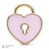 Múltiplos estilos de esmalte rosa pingente DIY acessórios para joias feitas à mão liga pequenos pingentes brincos acessórios de orelha pingentes de colar materiais