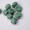 Contas de Barril Assimétricas Bicolores de Acrílico Imitação de Jade Dinastia Han Cinto de Roupa de Banho Joia Corrente de Celular DIY Contas Decorativas