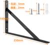 Soporte triangular para estante de almacenamiento de pared engrosado, soporte de partición fija, soporte de carga, trípode de ángulo recto, marco de soporte de hierro